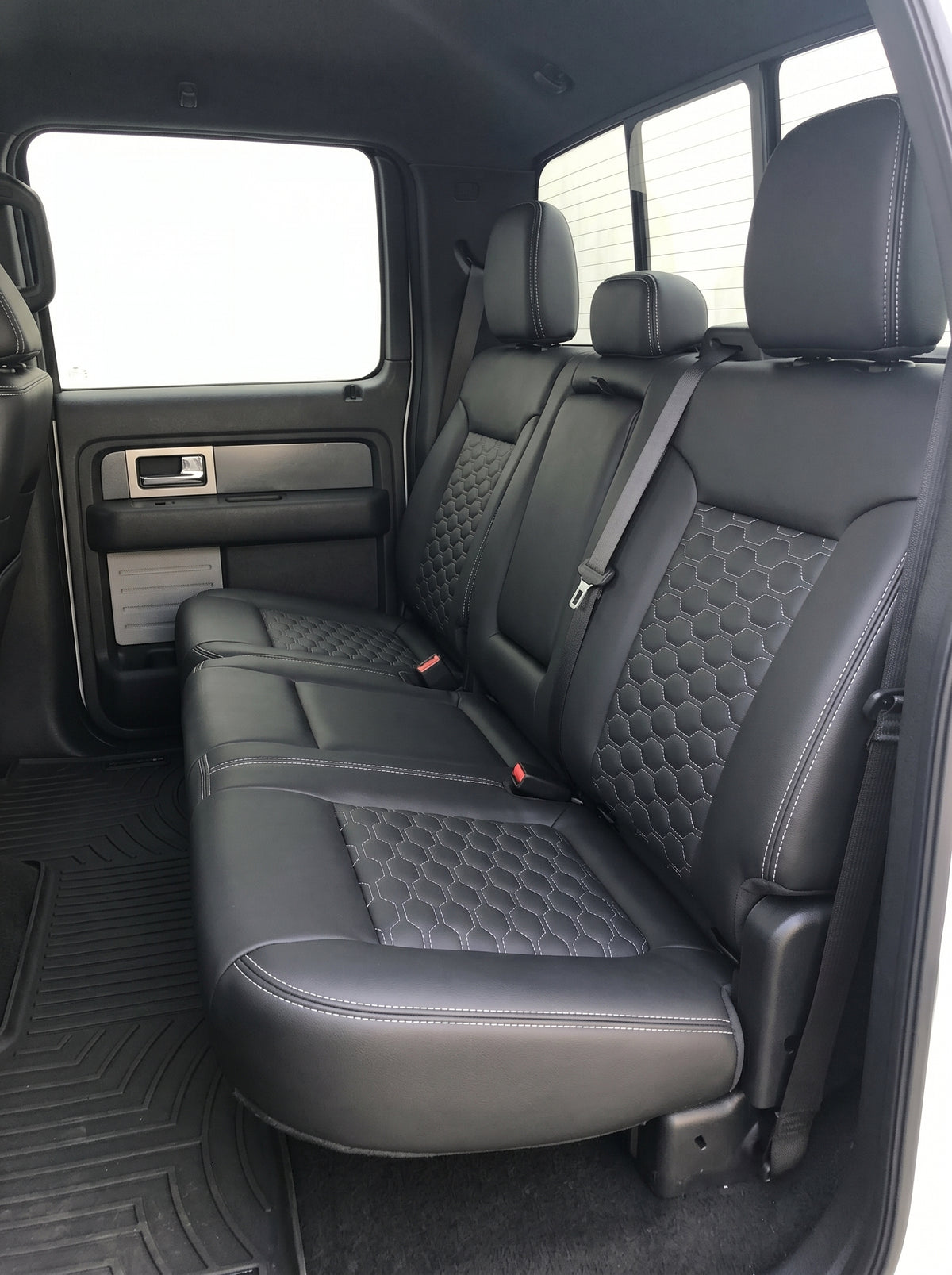 Black Custom Premium Genuine Leather Seat Covers
