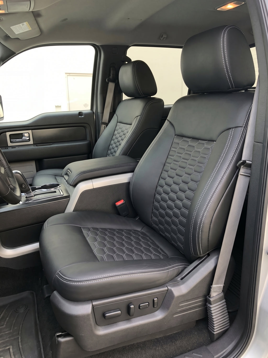 Black Custom Premium Genuine Leather Seat Covers