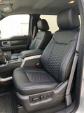 Black Custom Premium Genuine Leather Seat Covers