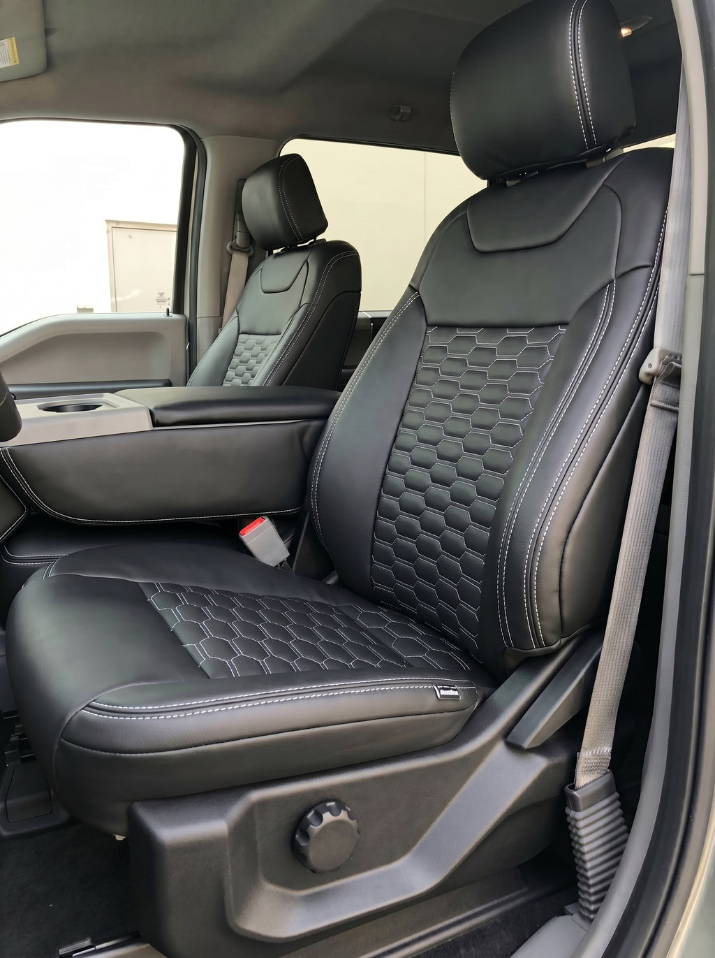 Black Custom Premium Genuine Leather Seat Covers