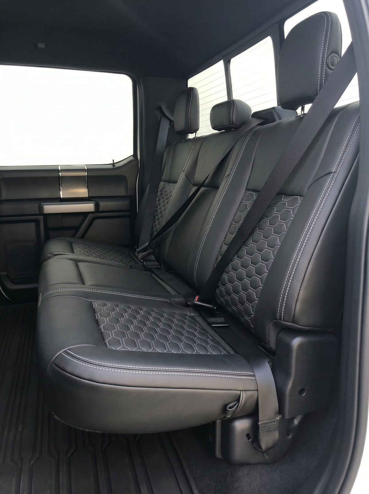 Black Custom Premium Genuine Leather Seat Covers
