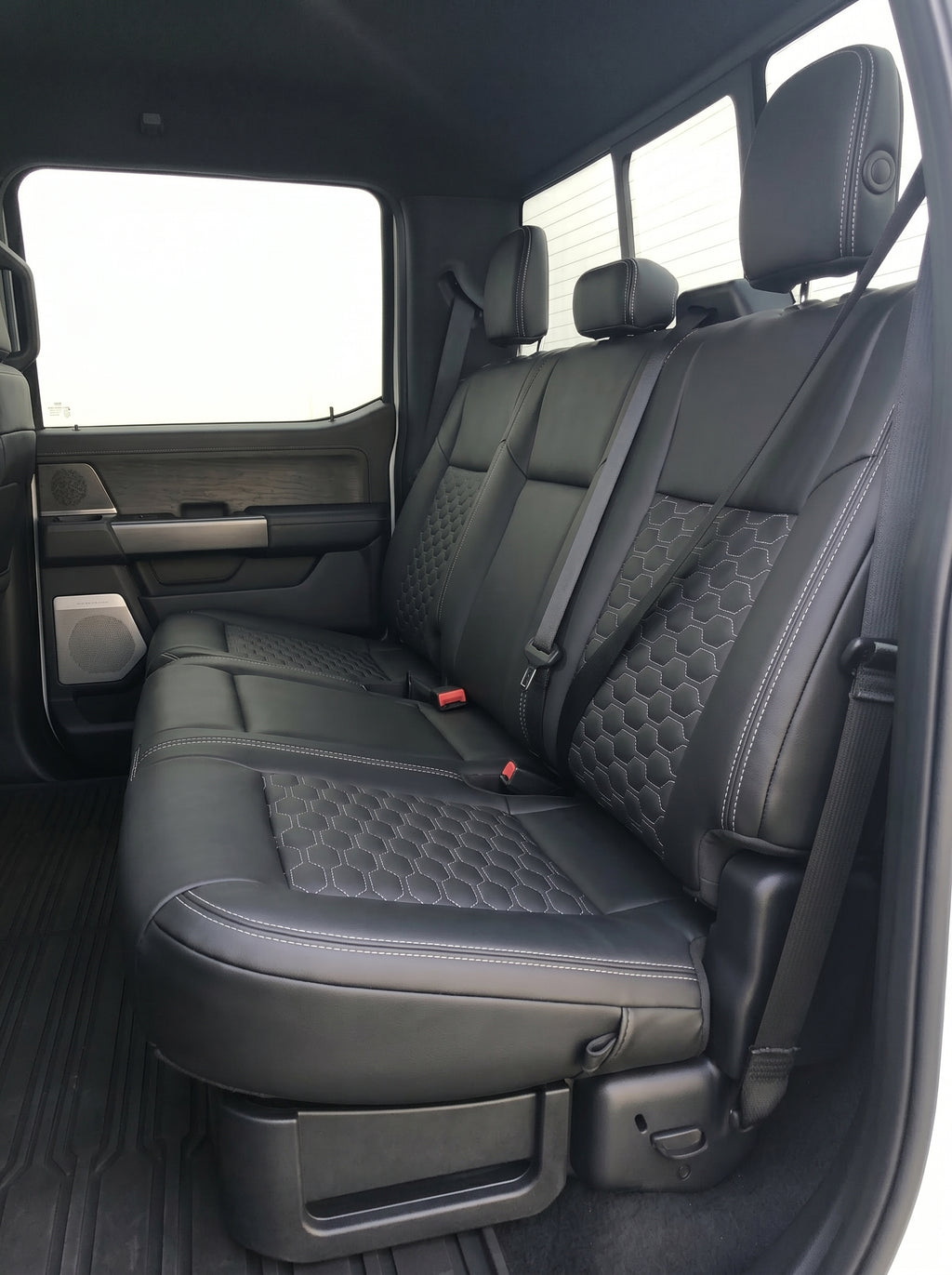 Black Custom Premium Genuine Leather Seat Covers