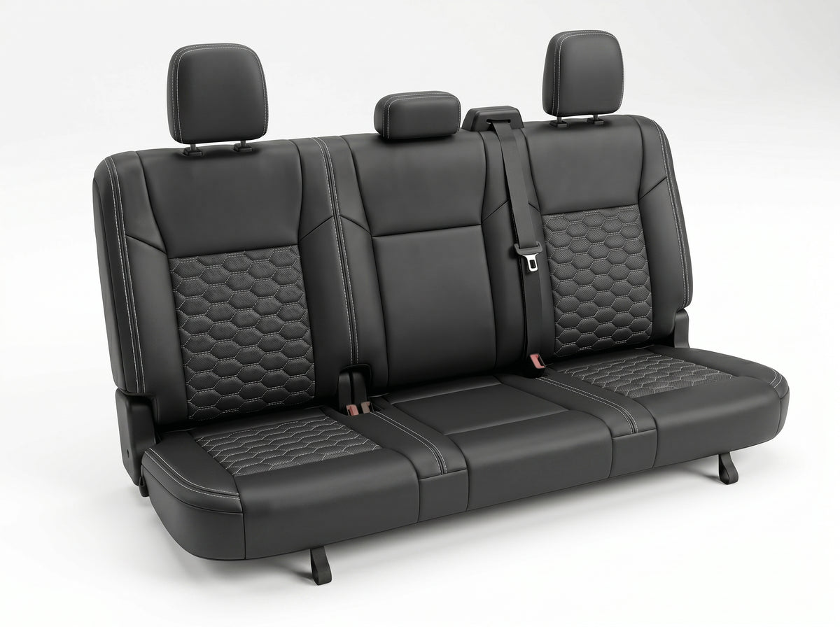 Black Custom Premium Genuine Leather Seat Covers