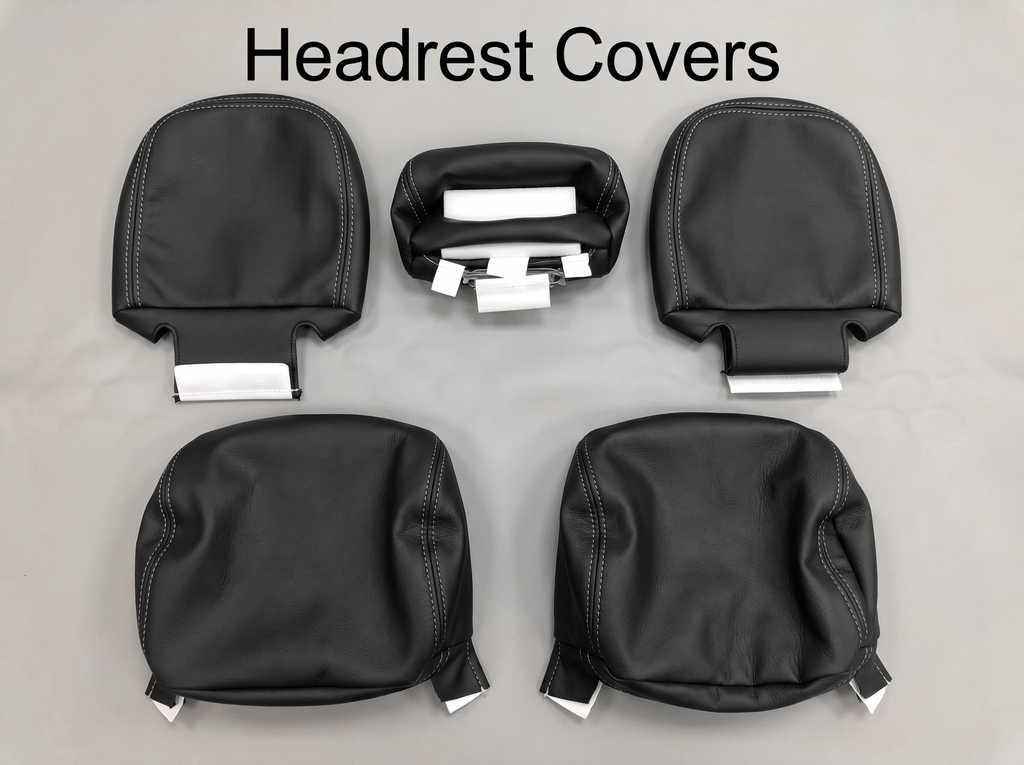 Black Custom Premium Genuine Leather Seat Covers
