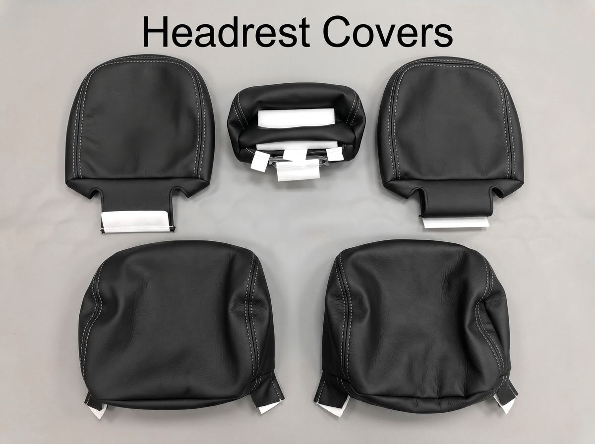 Black Custom Premium Genuine Leather Seat Covers