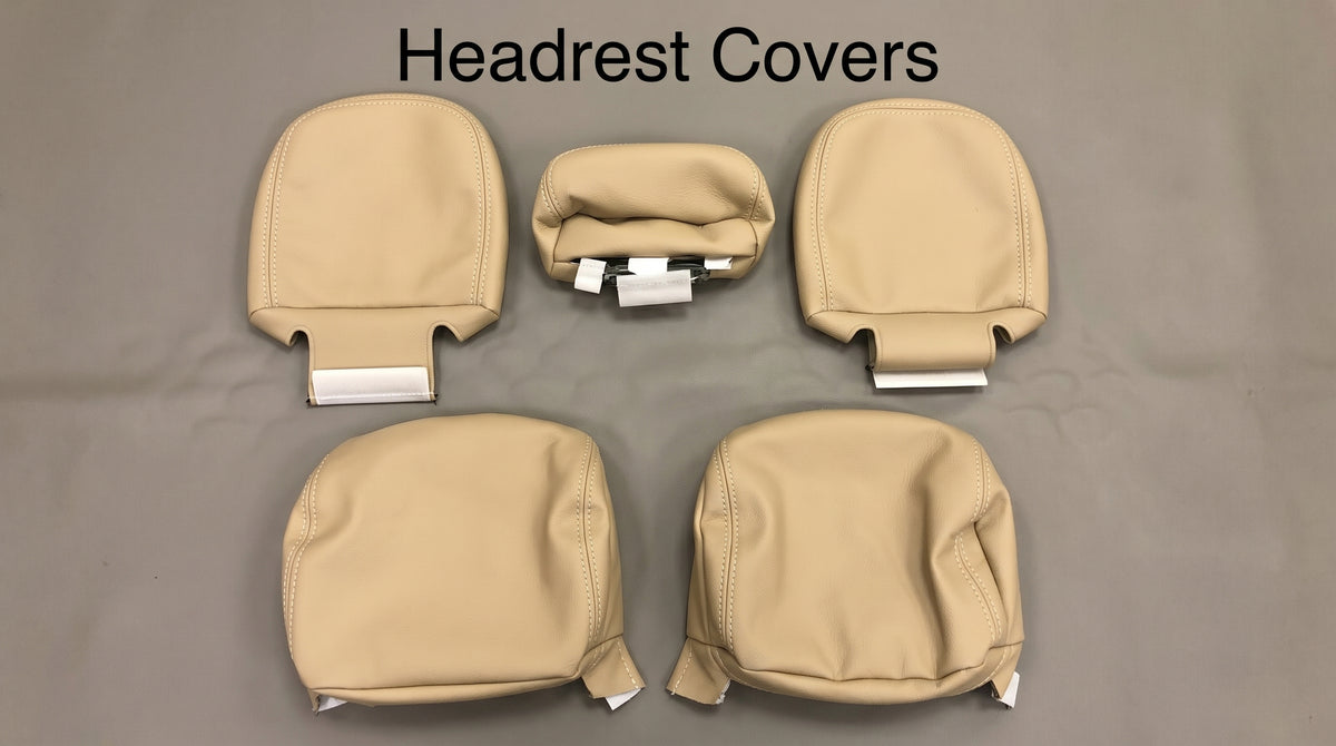 Beige Custom Premium Genuine Leather Seat Covers