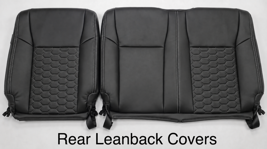 Black Custom Premium Genuine Leather Seat Covers