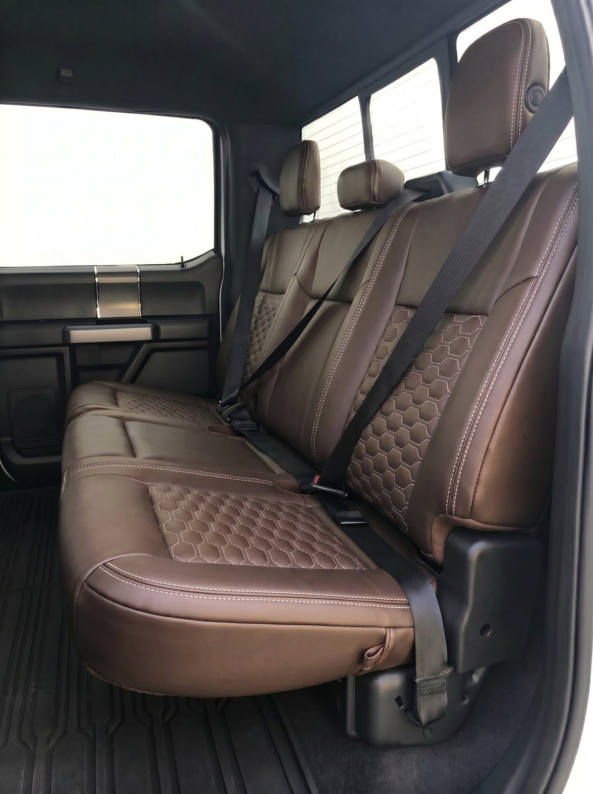 Coffee Custom Premium Genuine Leather Seat Covers
