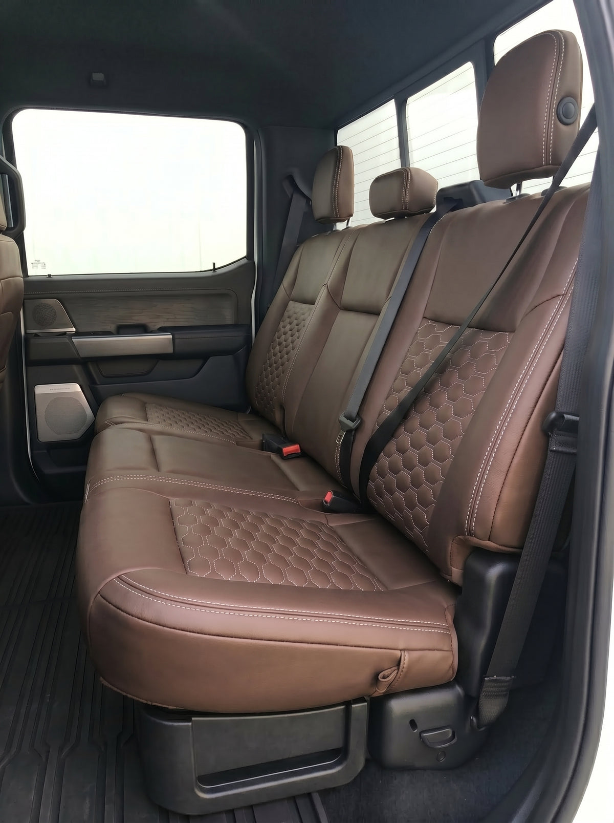 Coffee Custom Premium Genuine Leather Seat Covers