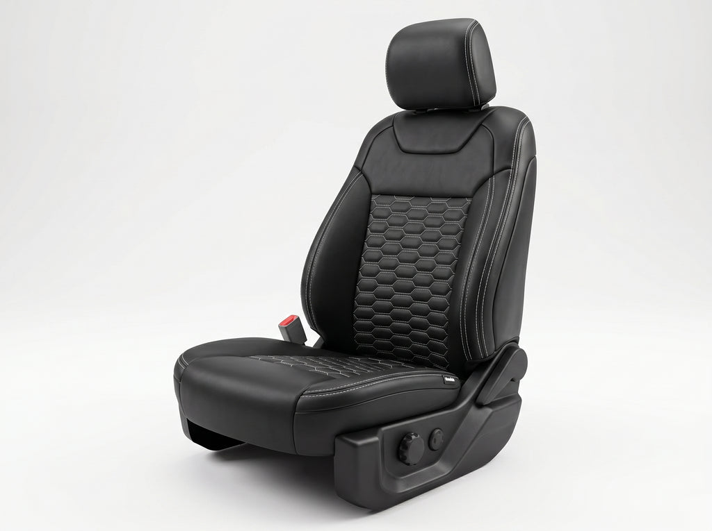 Black Custom Premium Genuine Leather Seat Covers