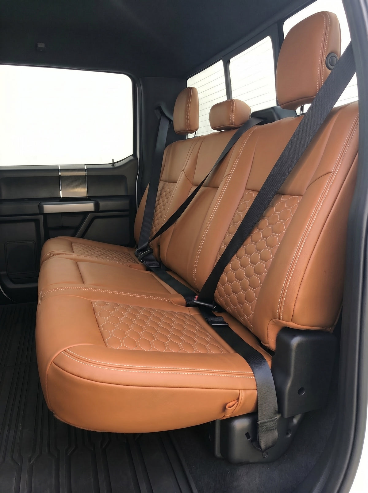 Tan Custom Premium Genuine Leather Seat Covers