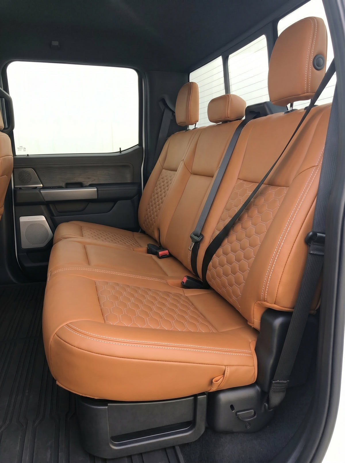 Tan Custom Premium Genuine Leather Seat Covers