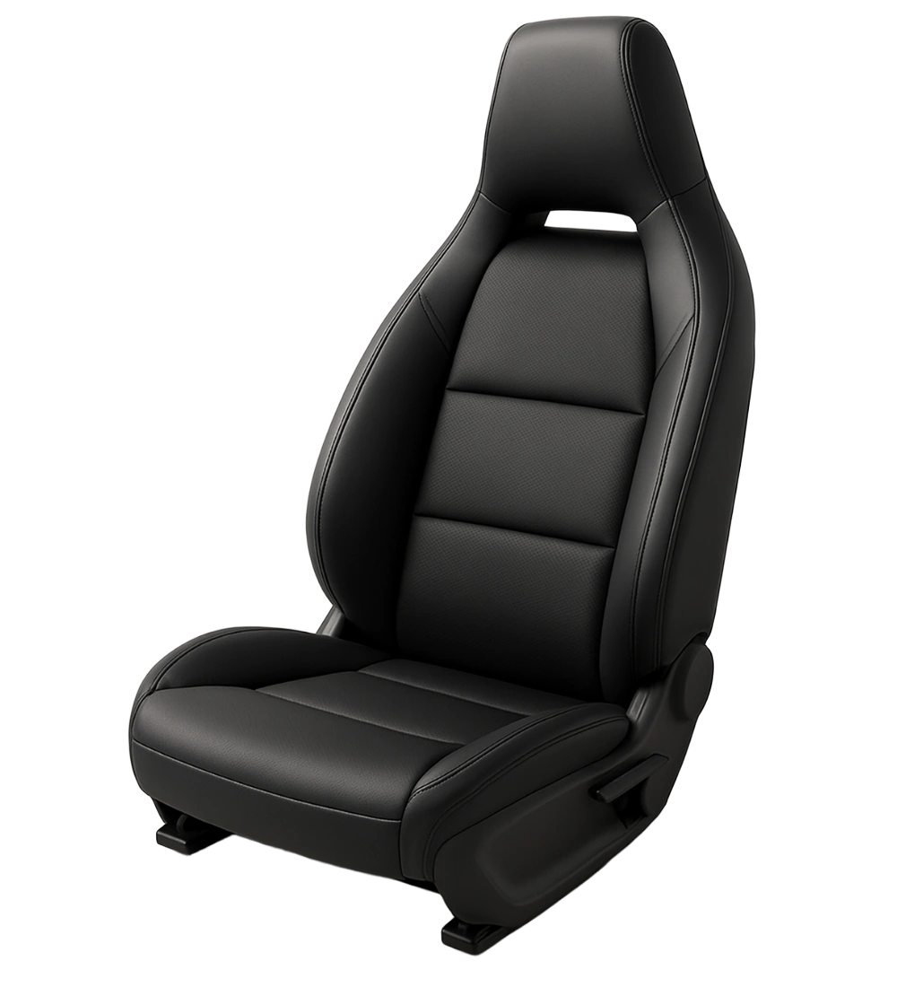 Black Seat Covers - Genuine Leather - Image 3