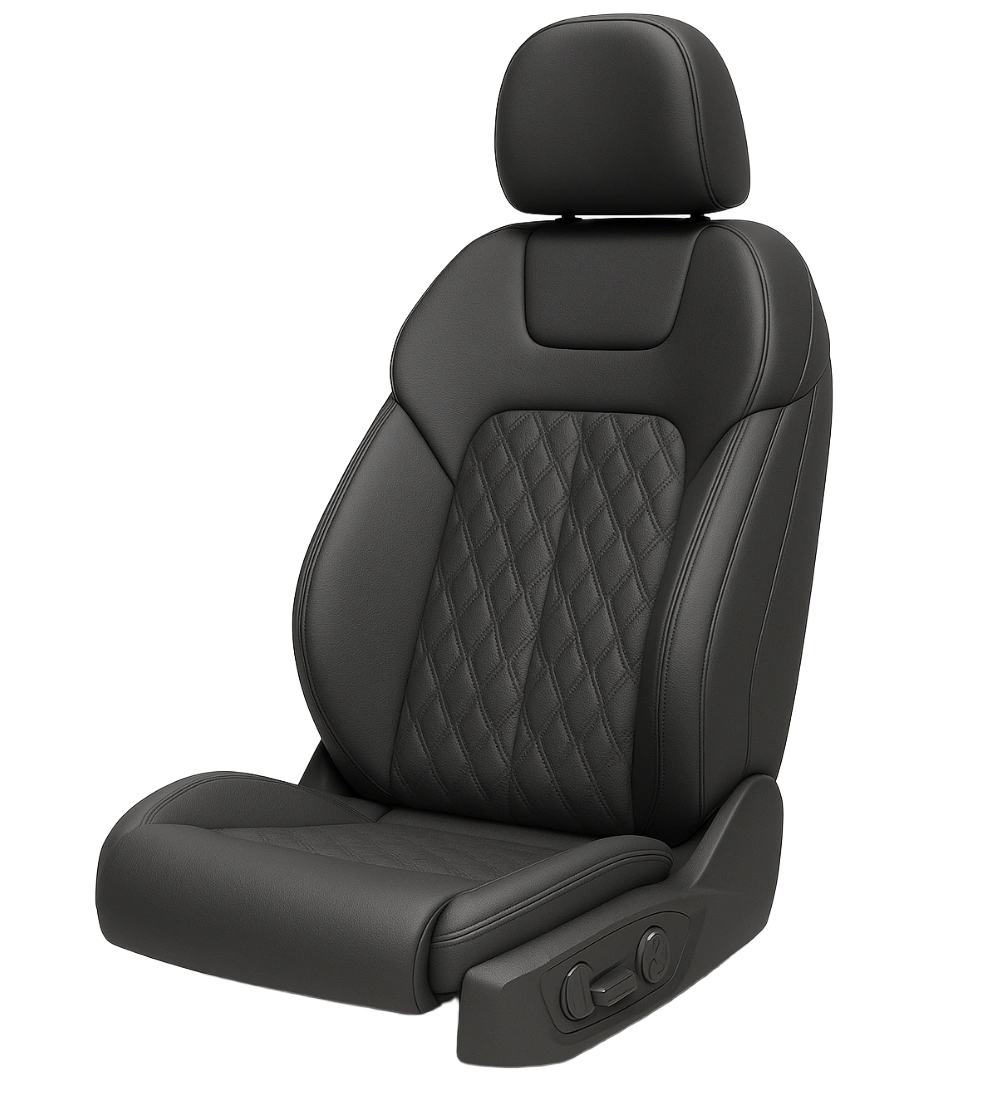 Black Seat Covers - Genuine Leather - Image 5