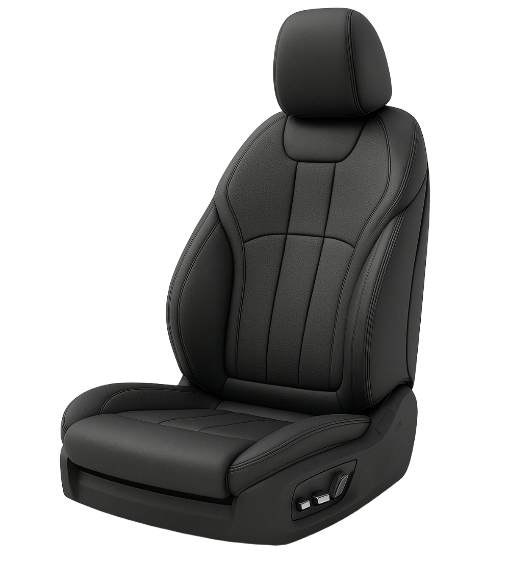 Black Seat Covers - Genuine Leather - Image 6