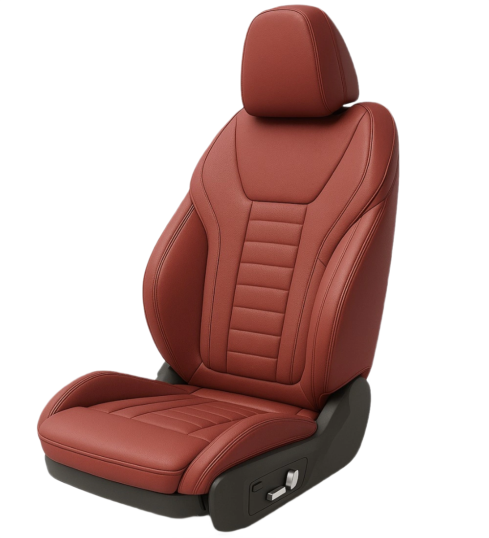 Burgundy Seat Covers - Genuine Leather