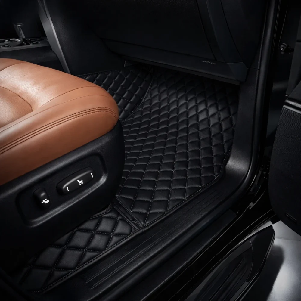 Alternative view of Black with Black Stitching - Diamond Series