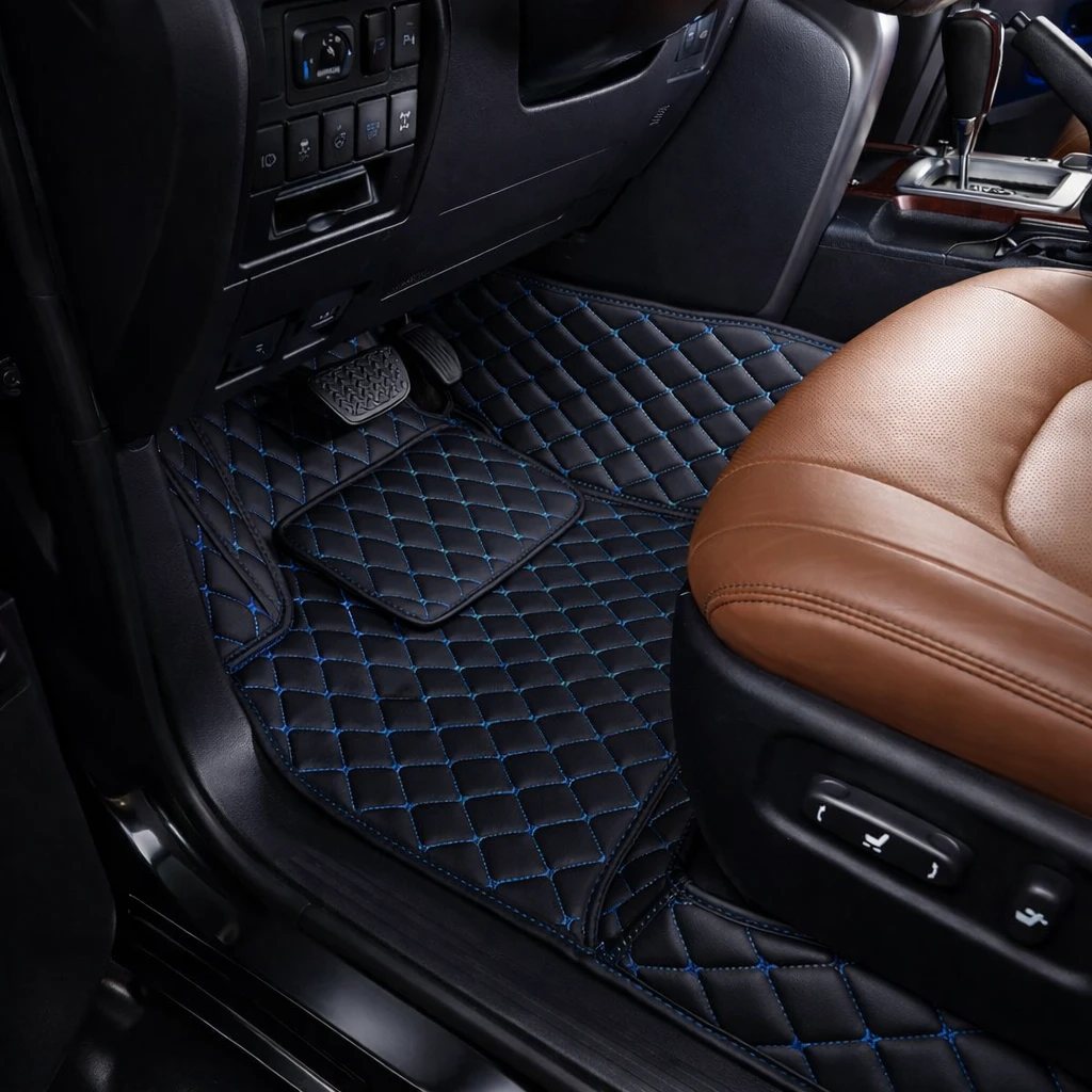 Black with Blue Stitching - Diamond Series