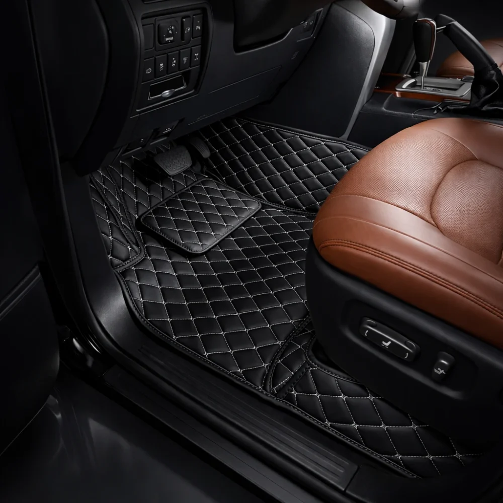 Black with White Stitching - Diamond Series