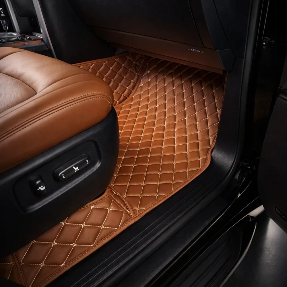 Alternative view of Caramel with Beige Stitching - Diamond Series