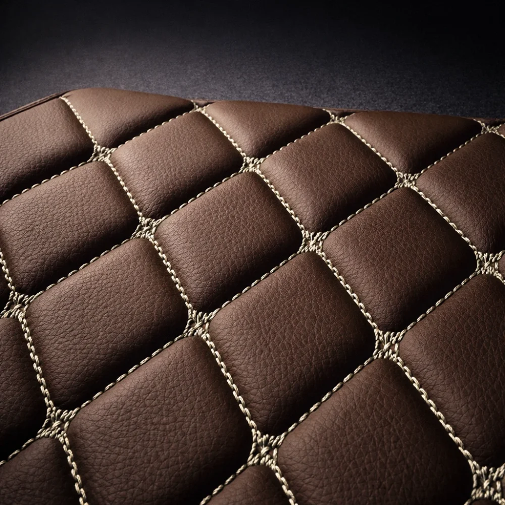 Coffee with Beige Stitching - Diamond Series - Image 7