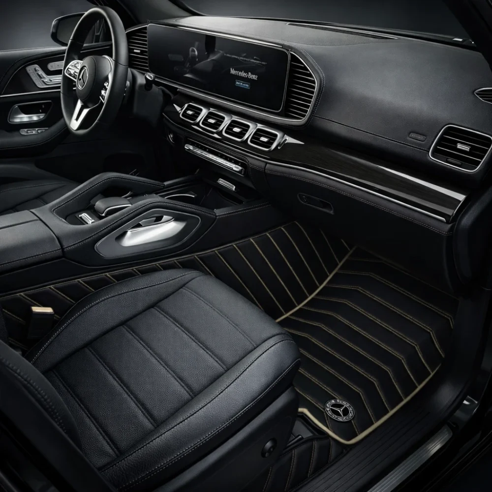 Black with Beige Stitching - Stripe Series - Image 4