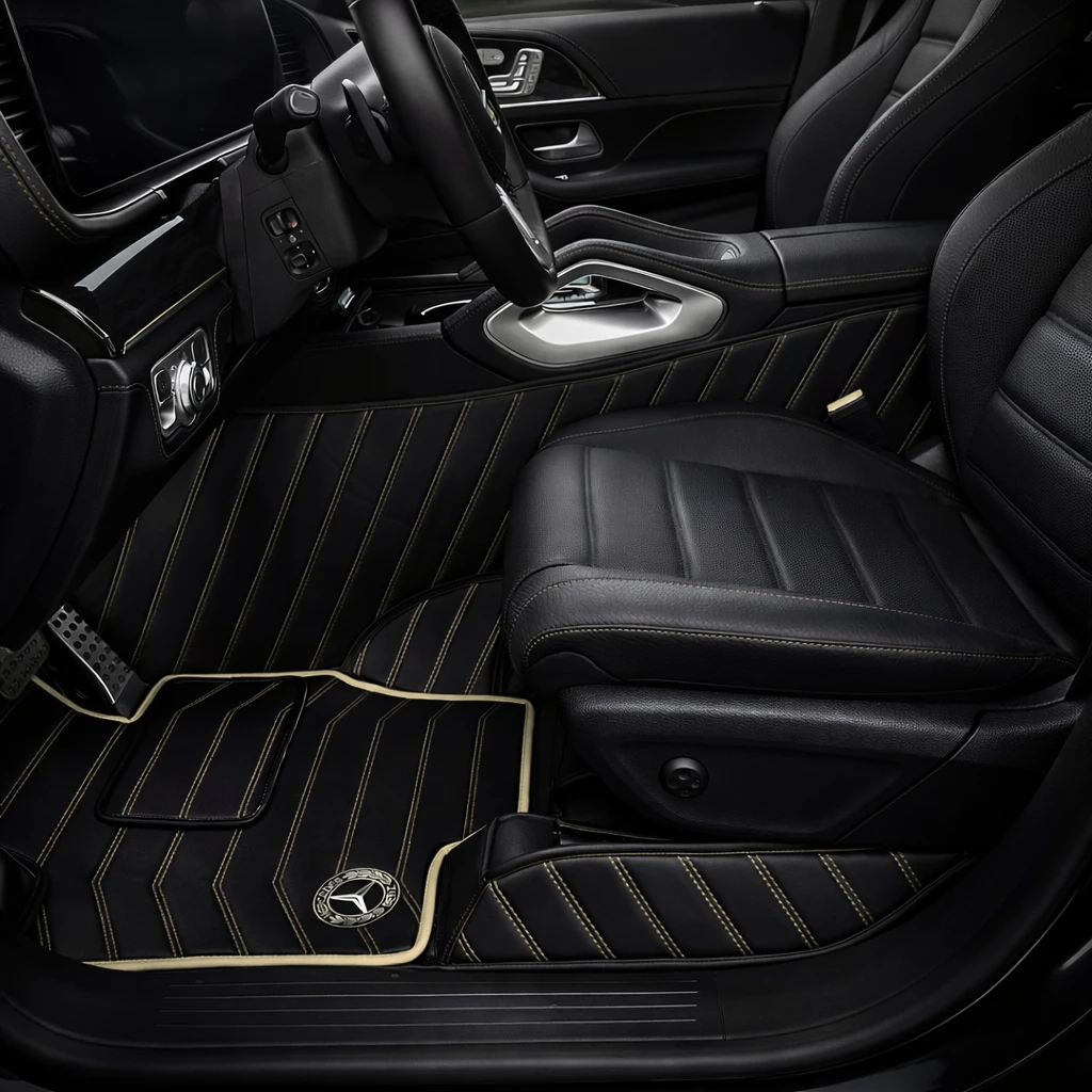Black with Beige Stitching - Stripe Series - Image 2