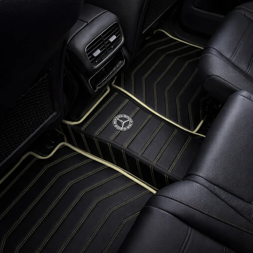 Black with Beige Stitching - Stripe Series - Image 6