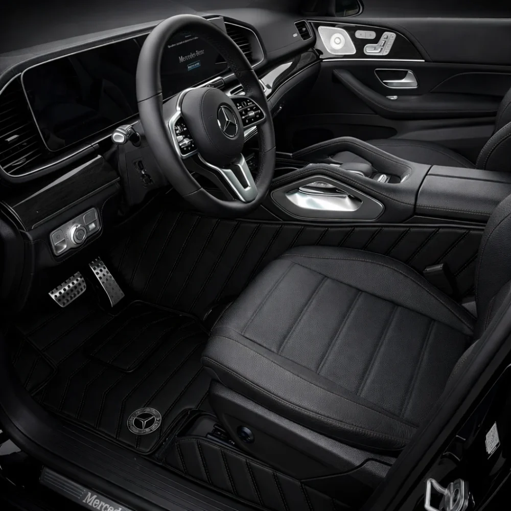 Black with Black Stitching - Stripe Series