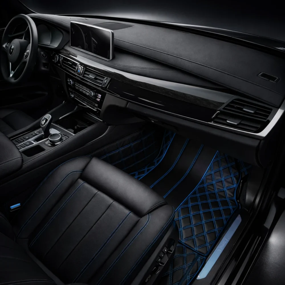 Alternative view of Black with Blue Stitching - Signature Series