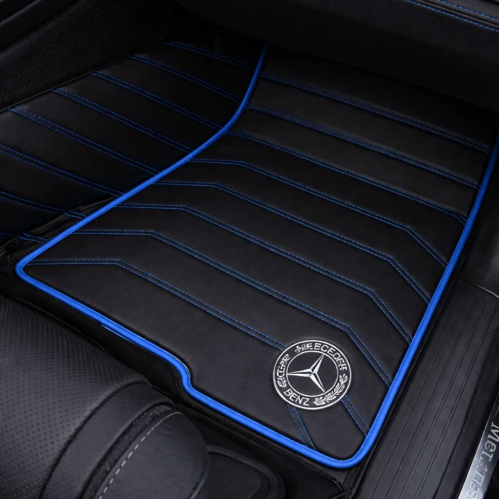 Black with Blue Stitching - Stripe Series - Image 5
