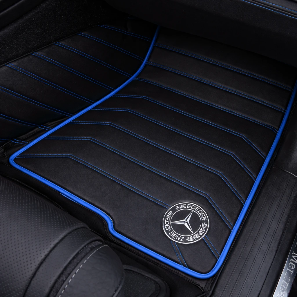 Black with Blue Stitching - Stripe Series - Image 5