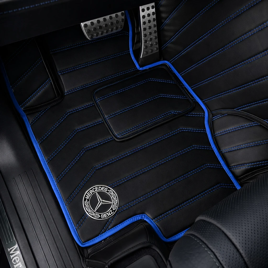 Black with Blue Stitching - Stripe Series - Image 3