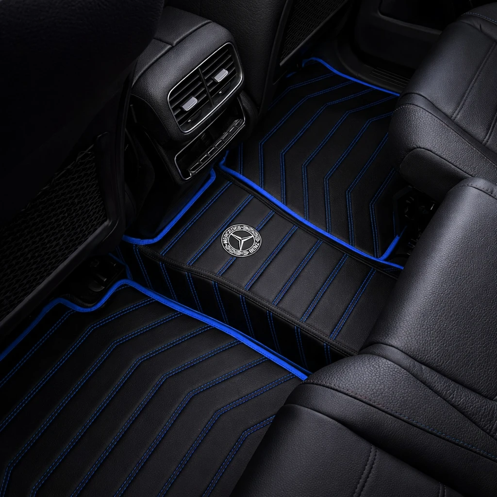 Black with Blue Stitching - Stripe Series - Image 6