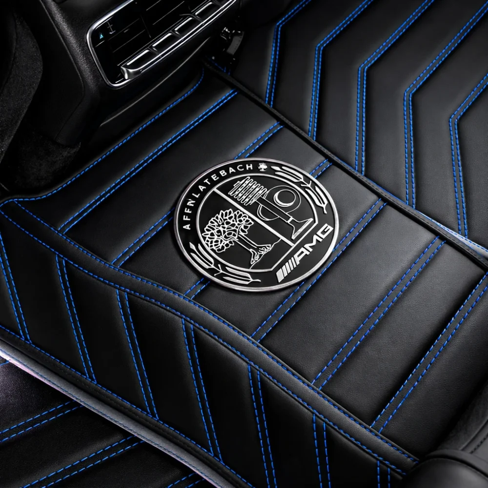 Black with Blue Stitching - Stripe Series - Image 7