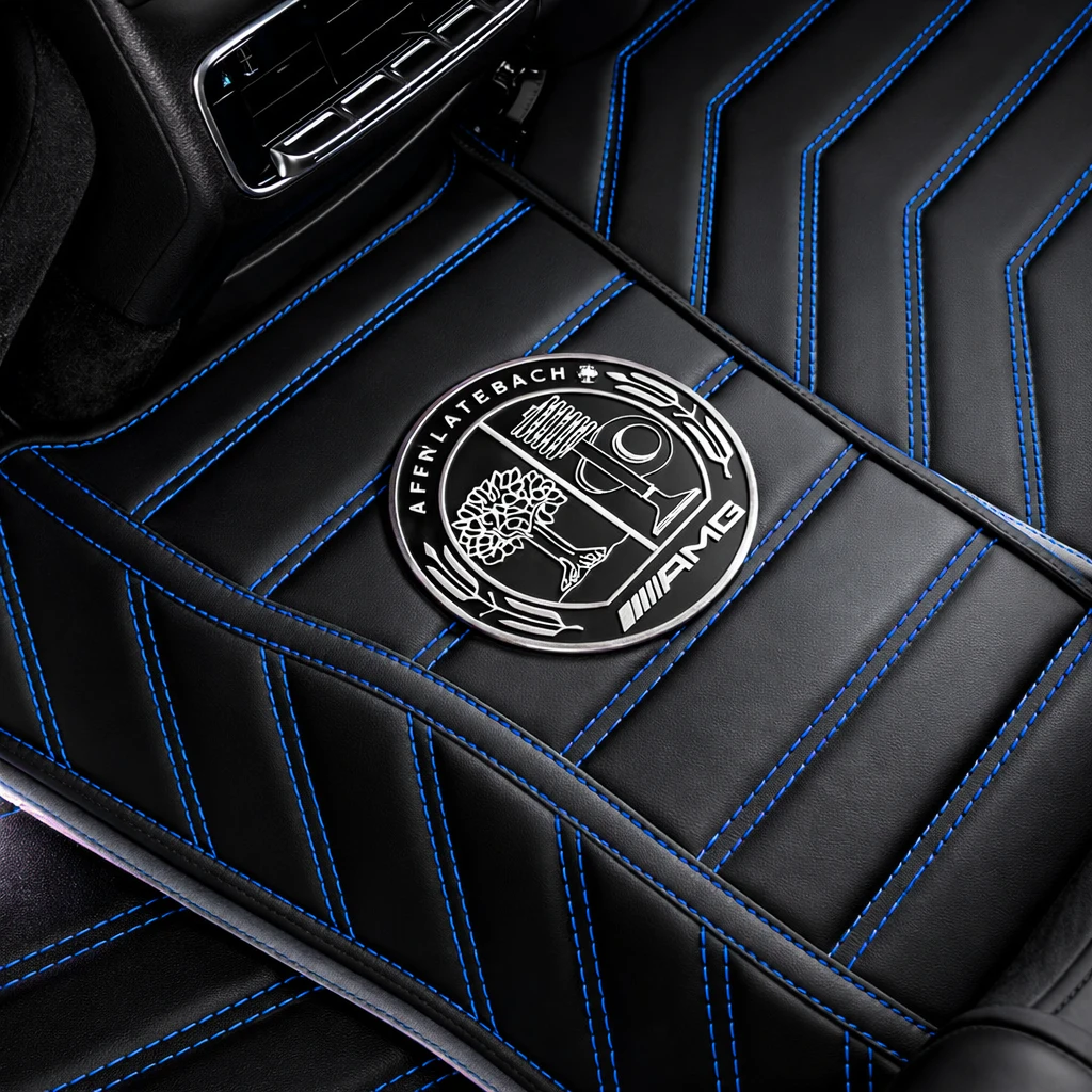 Black with Blue Stitching - Stripe Series - Image 7