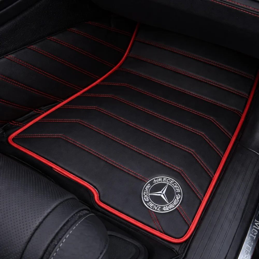 Black with Red Stitching - Stripe Series - Image 5