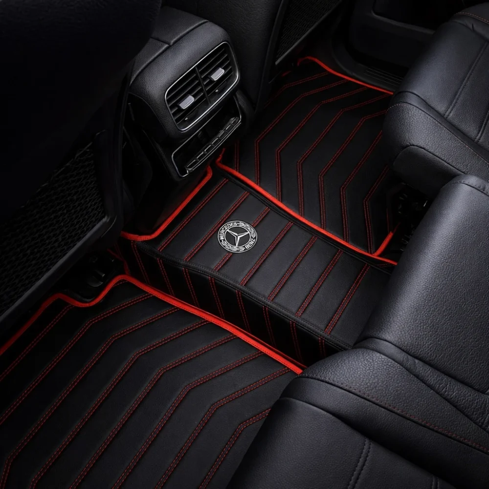 Black with Red Stitching - Stripe Series - Image 6